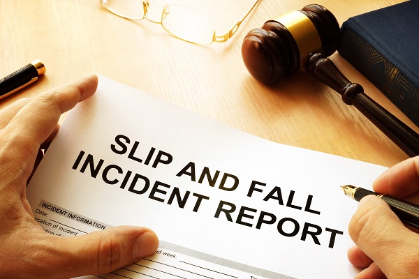 Man Filing Slip and Fall Claim