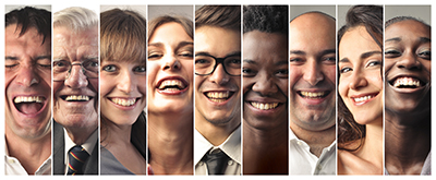 Group of smiling patients at Bromley Park Dental in Brighton