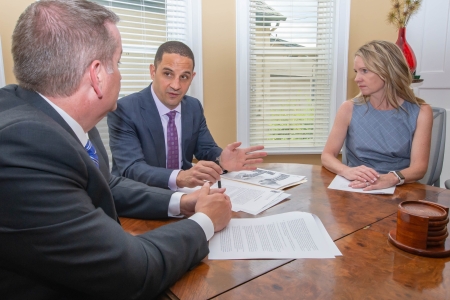 John, Keith and Krislene from Fuicelli & Lee at a conference room table