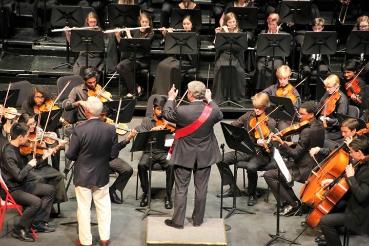 Gary Bruce During The Youth Orchestra of Greater Columbus' Maestro for a Moment Event
