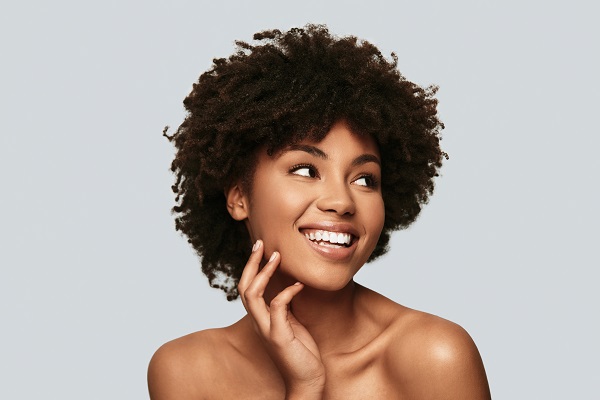 Woman with smooth and youthful skin