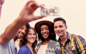 People in a group image.