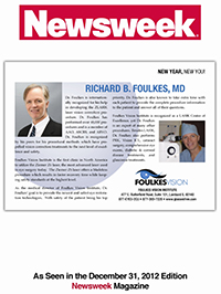 LASIK surgeon Dr. Foulkes Featured in Newsweek