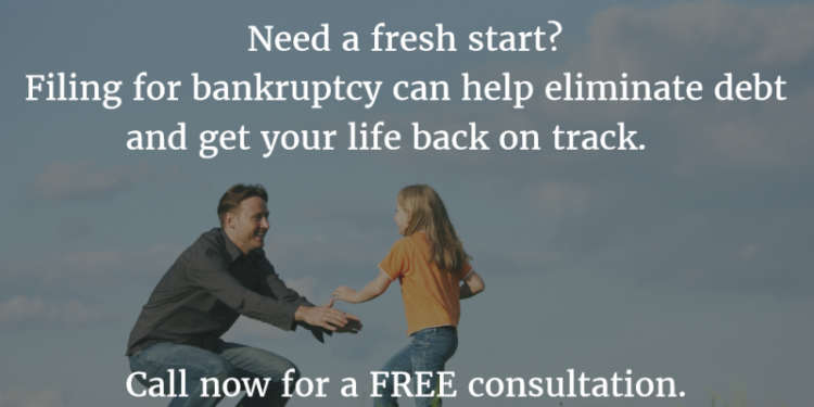 Image explaining possible benefits of filing for bankruptcy
