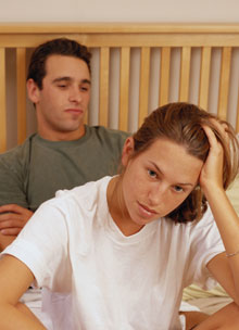 woman suffering from sleep disorder