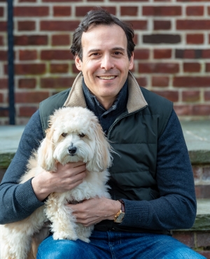 Dr. Joshua Hyman in the lobby of his Manhattan plastic surgery practice