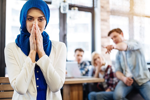 Muslim woman in hijab facing discrimination from employers