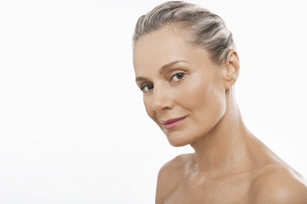 Profile of Attractive Middle Aged Woman