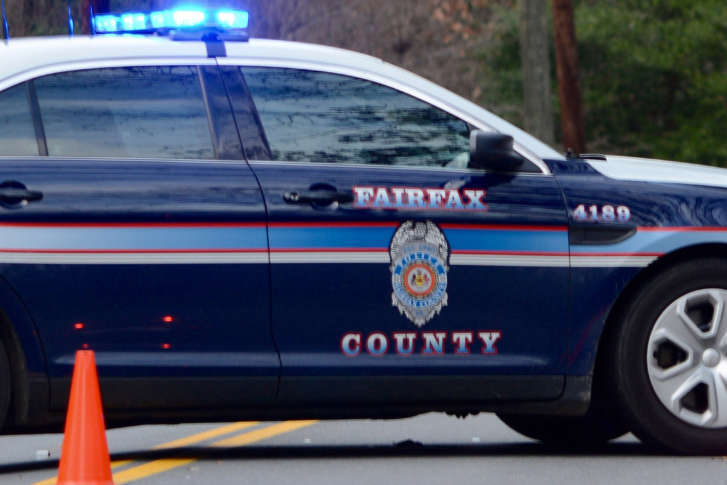 fairfax police car speeding