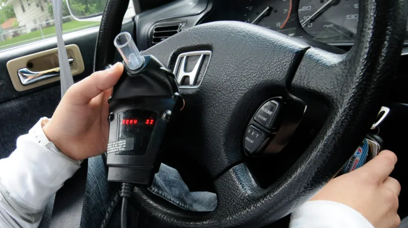 Image showing interlock system in car