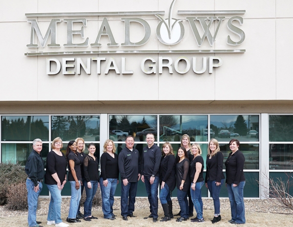 outdoor photo of Meadows Dental Group team