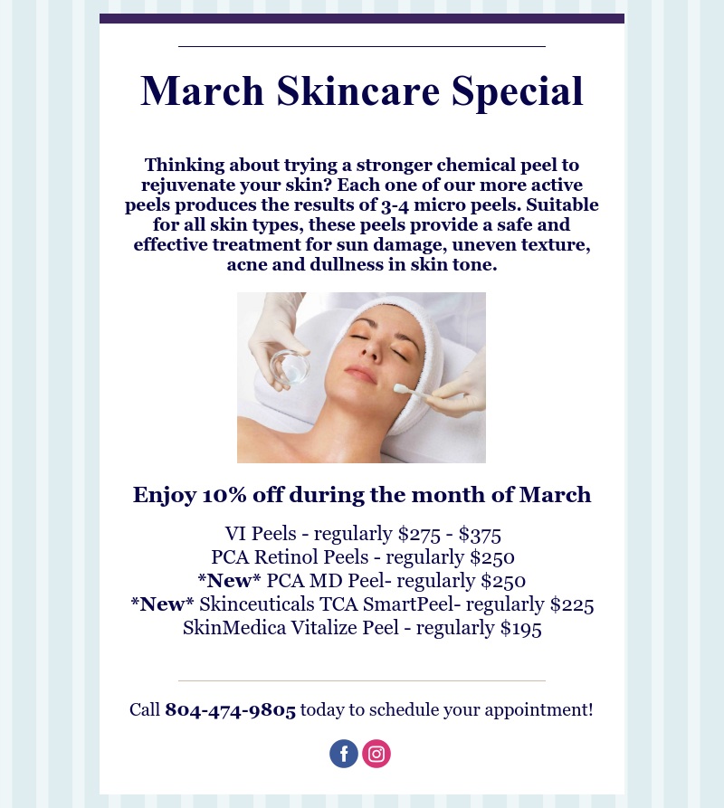 Skin Spa March Special